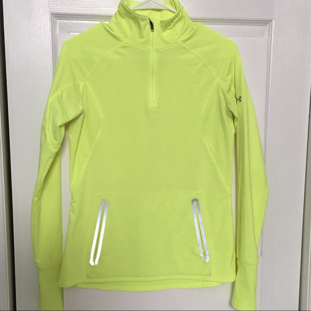 Under Armour Neon Yellow long sleeves